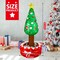 Inflatable Christmas Tree Hot Cocoa Mug Coolers Drink Beverage Inflatable Cooler Christmas Decorations Party Supplies for Home Office Holiday Winter Party Decorations (Tree)